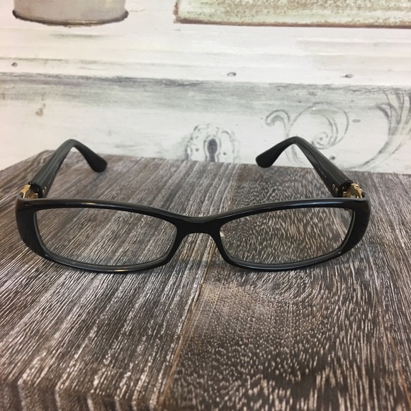 Gucci Black and Gold Women's Glasses - Picture 2 of 6